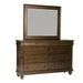 Rustic Traditions King California Sleigh Bed, Dresser & Mirror, Night Stand image