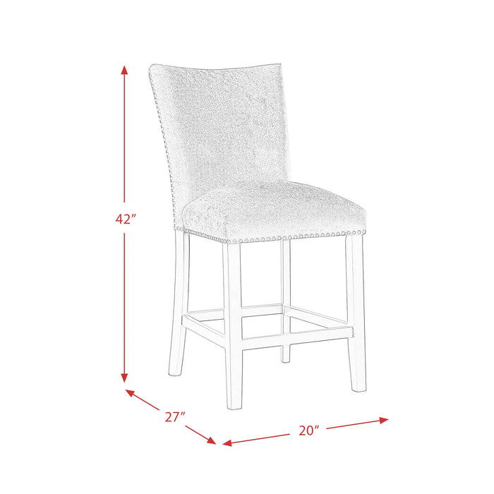 Valentino White 5PC Dining Set-Table & Four Chairs