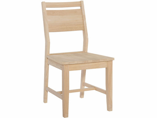 John Thomas Unfinished Aspen Panelback Side Chair image