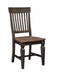 John Thomas Vista Slatback Side Chair in Hickory & Coal image
