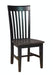 John Thomas Cosmopolitan Tall Mission Side Chair in Coal & Black image
