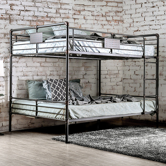 Olga I Antique Black Full/Full Bunk Bed