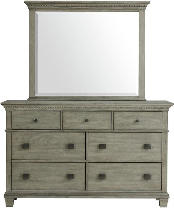 Elements International Crawford Mirror in Gray