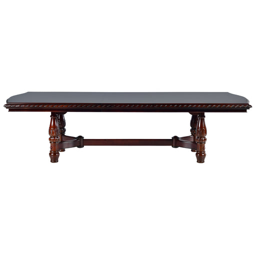 Steve Silver Antoinette Pedestal Dining Table in Brown Cherry - Furniture House (VA)