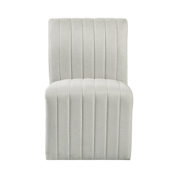 Jemma Upholstered Side Chair in Beige Linen (2 Per Carton)