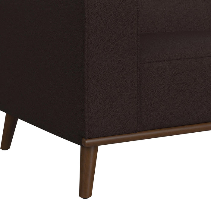 Destiny Living Room Set in Pebble Brown