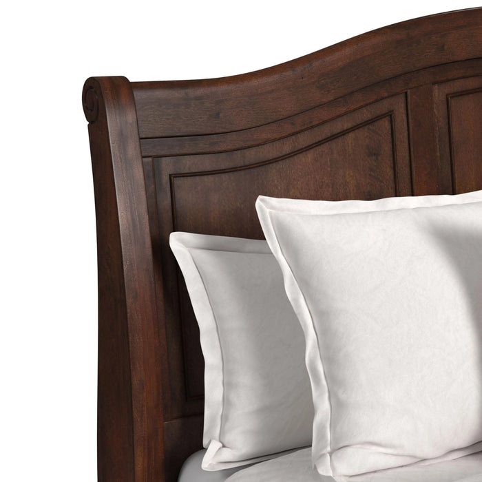 Cameron Cherry Sleigh Bedroom Set