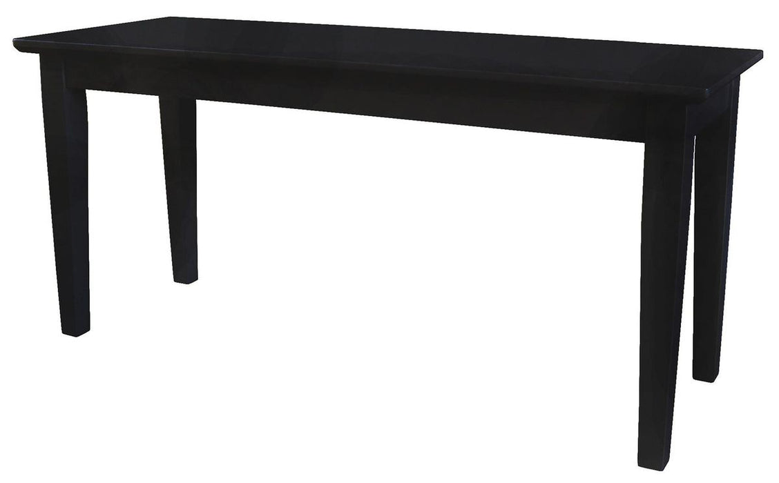 John Thomas Furniture Dining Essentials Bench in Black
