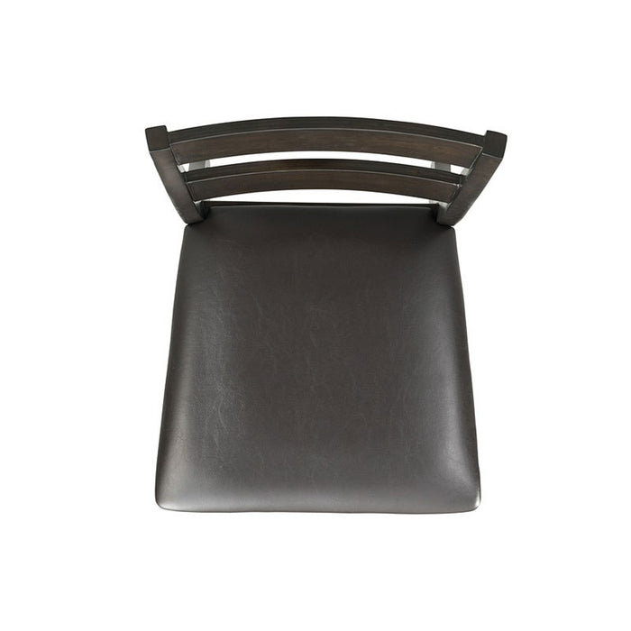 Elements International Mango Counter Height Side Chair (Set of 2) in Dark Brown