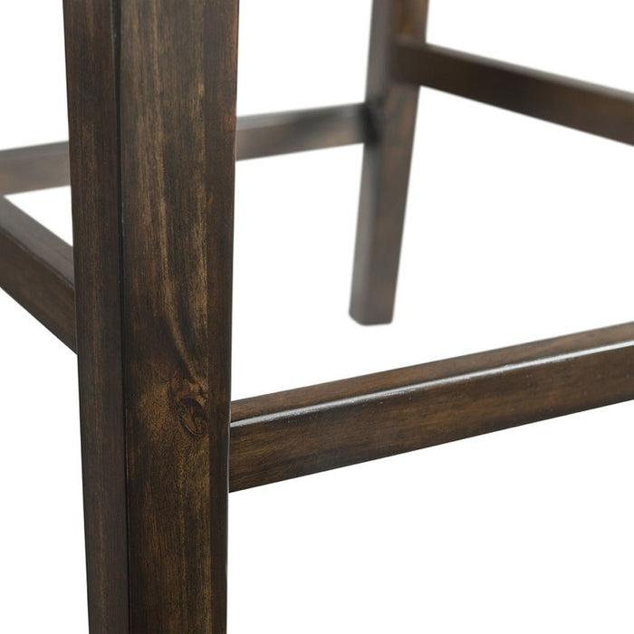 Elements International Mango Counter Height Bench in Dark Brown