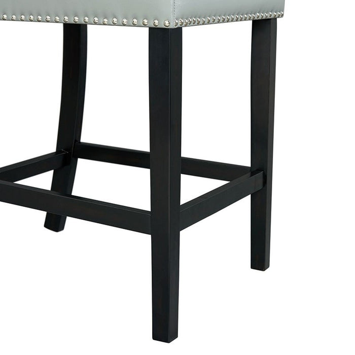 Elements International Meridian Counter Height Chair (Set of 2) in Grey