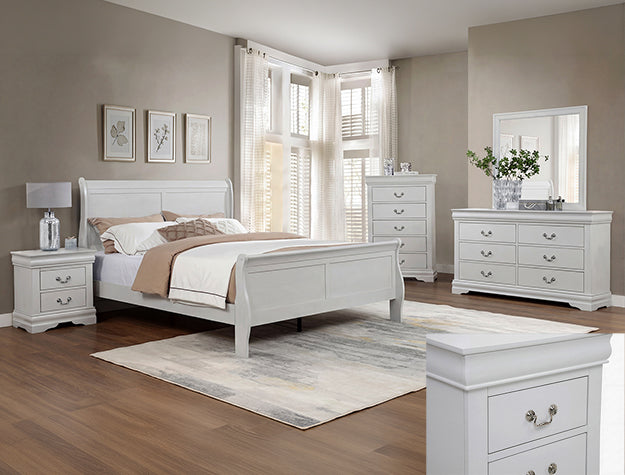 Louis Philip Night Stand Greige