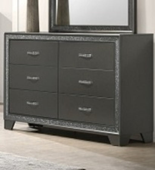 Crown Mark Furniture Kaia Dresser in Dark Gray image