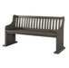 Elements International Stone Dining Bench in Dark Ash image