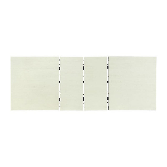 Elements International Stone Counter Height Dining Table in WhiteC