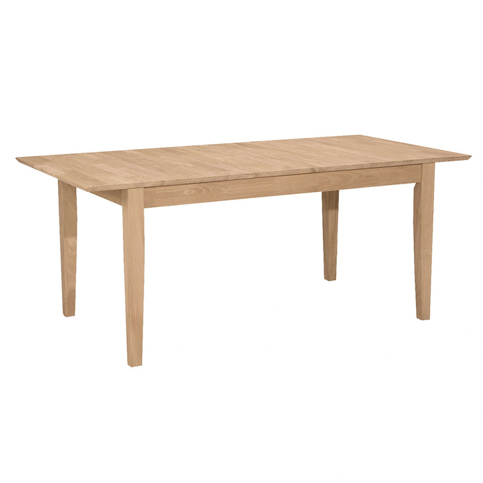 Standard Dining 30 x 60" Butterfly Leaf Extension Table w/ 30" H Shaker Legs