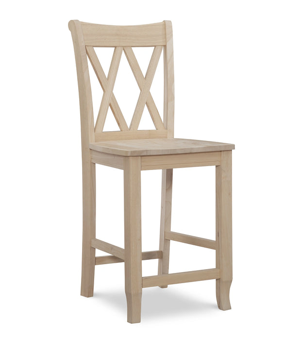 Stools 24'' Double XX Back Counter Stool