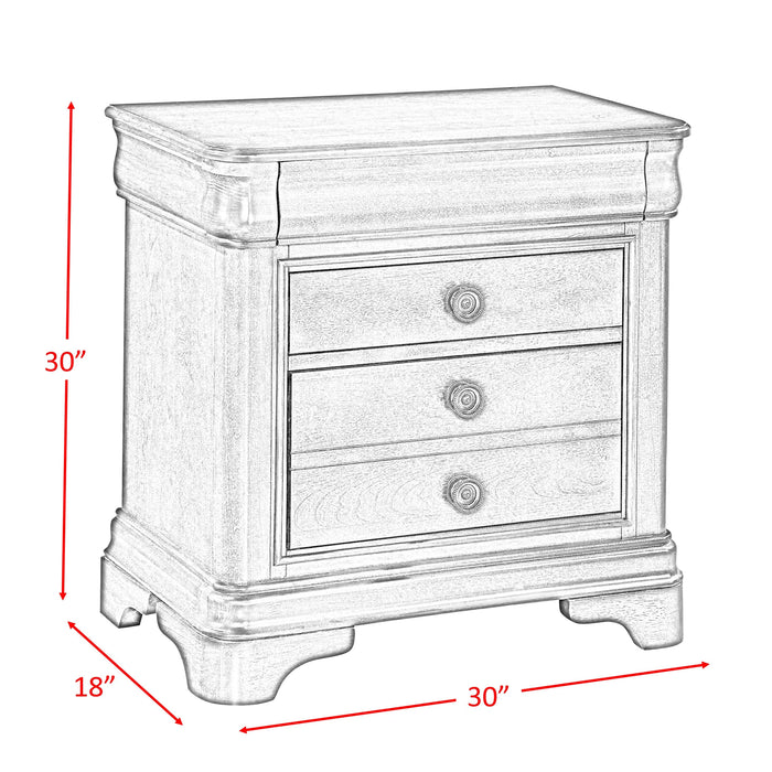 Cameron Cherry Sleigh Bedroom Set