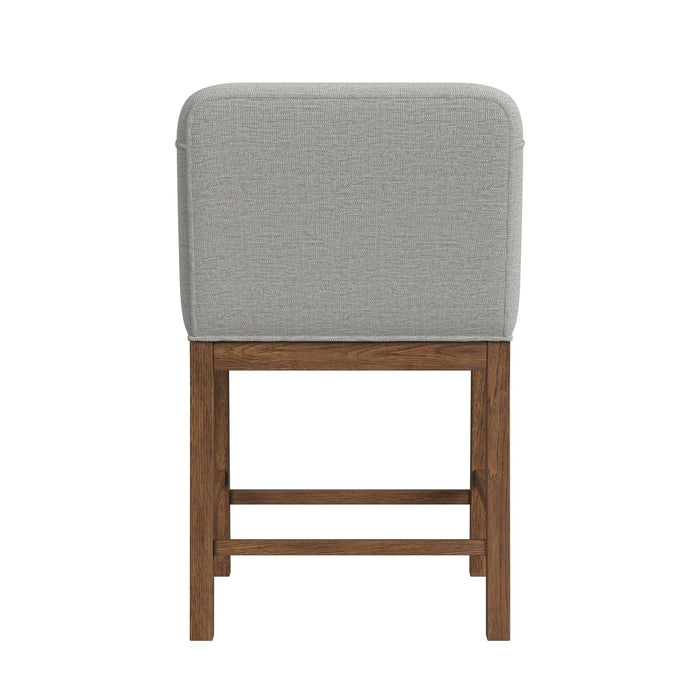 Glinda UPH Chair with Light Grey Fabric in Brown (2 Per Carton)
