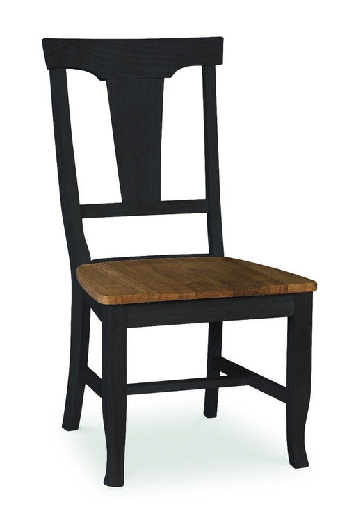 John Thomas Vista Panel Back Side Chair in Hickory / Coal image