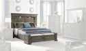 Elements International Kings Court Queen Storage Bed in Grey image