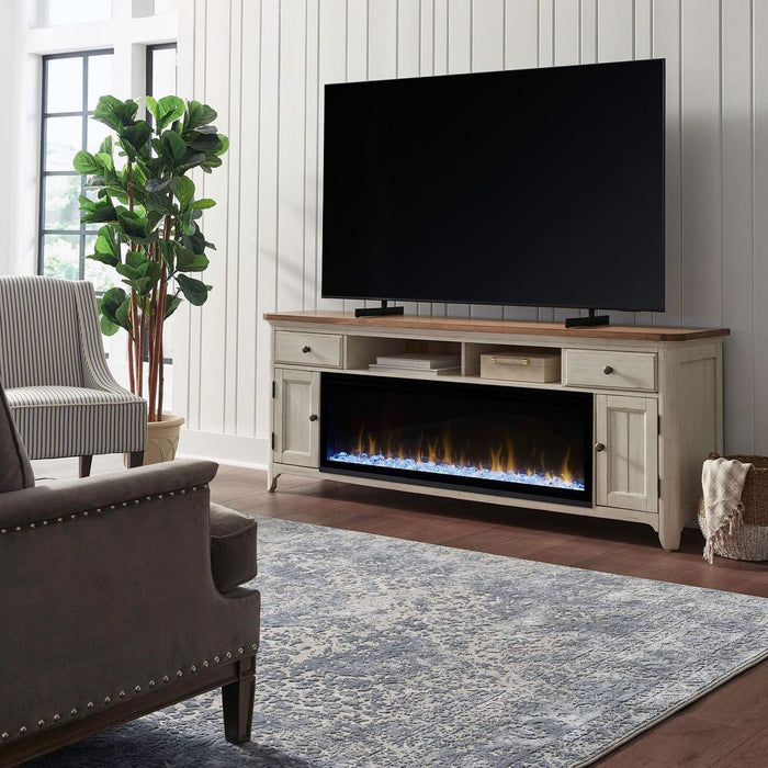 Liberty Furniture Fireplace 79 Inch TV Console in Multiple