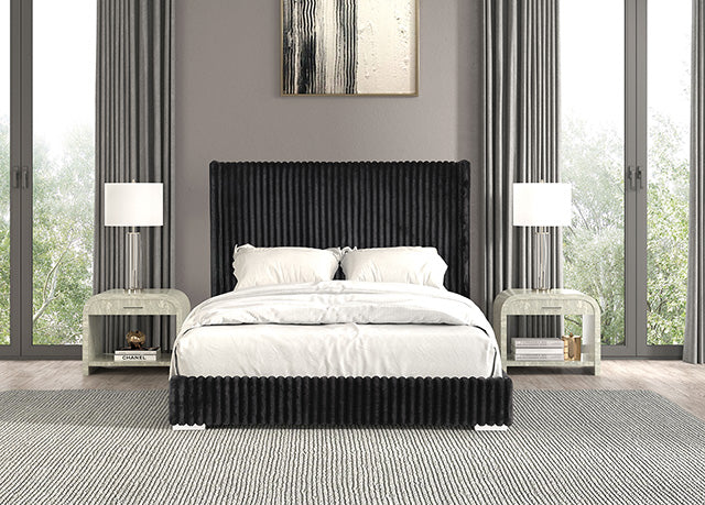 Cadwell E.King, Queen, & Full Bed White, Gray, & Black - Furniture House (VA)