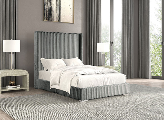 Cadwell E.King, Queen, & Full Bed White, Gray, & Black - Furniture House (VA)