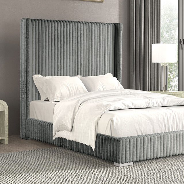 Cadwell E.King, Queen, & Full Bed White, Gray, & Black - Furniture House (VA)