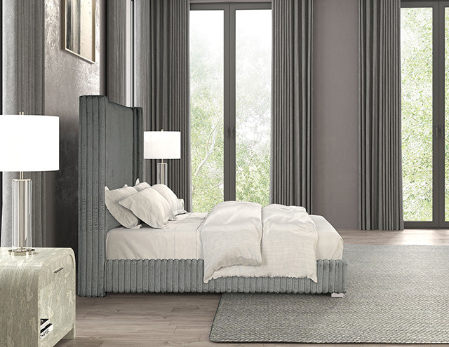 Cadwell E.King, Queen, & Full Bed White, Gray, & Black - Furniture House (VA)