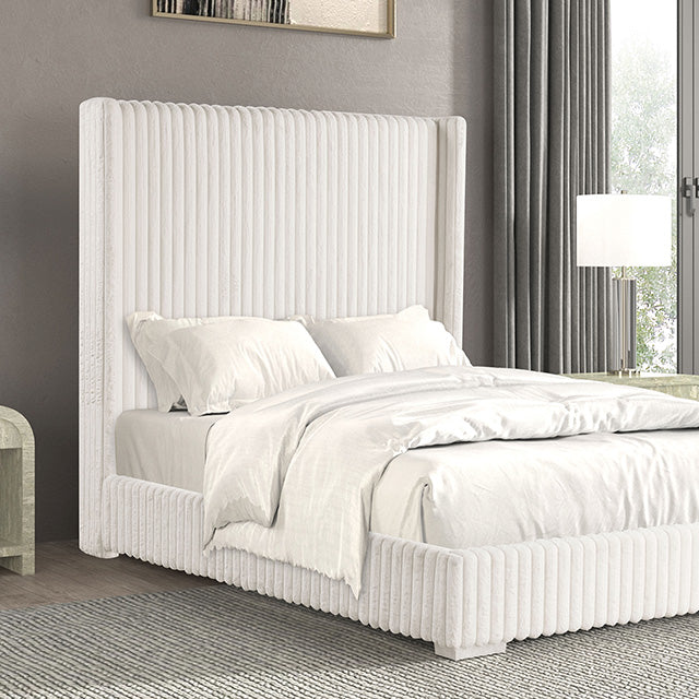 Cadwell E.King, Queen, & Full Bed White, Gray, & Black - Furniture House (VA)