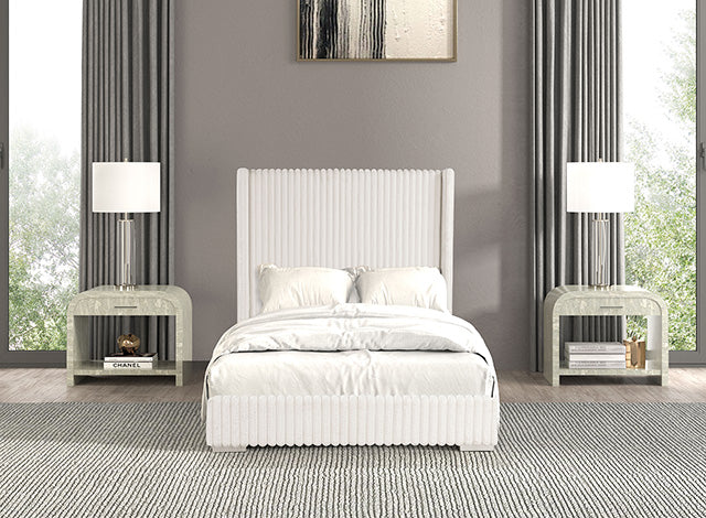 Cadwell E.King, Queen, & Full Bed White, Gray, & Black - Furniture House (VA)
