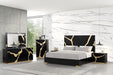 Goldsberg E.King & Queen Bed Grey & Pink - Furniture House (VA)