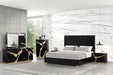 Goldsberg E.King & Queen Bed Grey & Pink - Furniture House (VA)