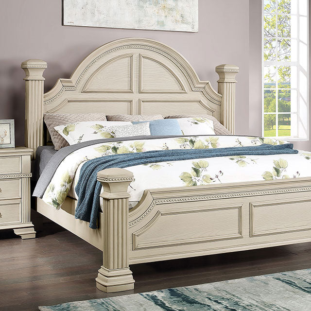 Pamphilos 4 & 5 Piece Queen Bedroom Set Gray & White - Furniture House (VA)