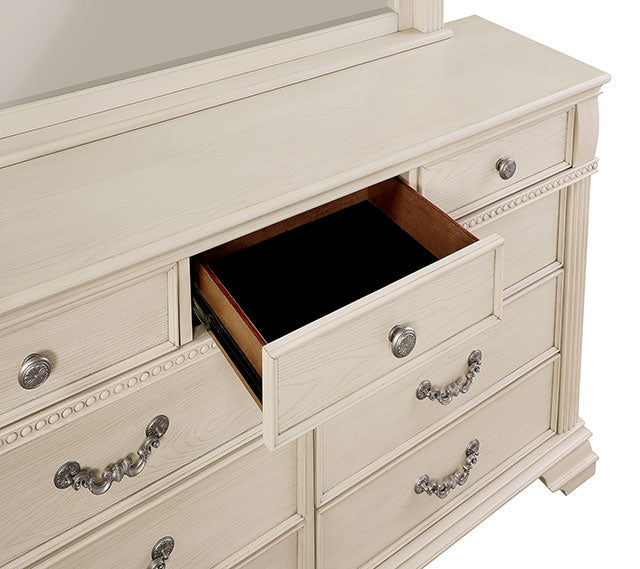 Pamphilos 4 & 5 Piece Queen Bedroom Set Gray & White - Furniture House (VA)