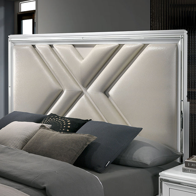 Emmeline 4 & 5 Piece Queen Bedroom Set Gray & White - Furniture House (VA)