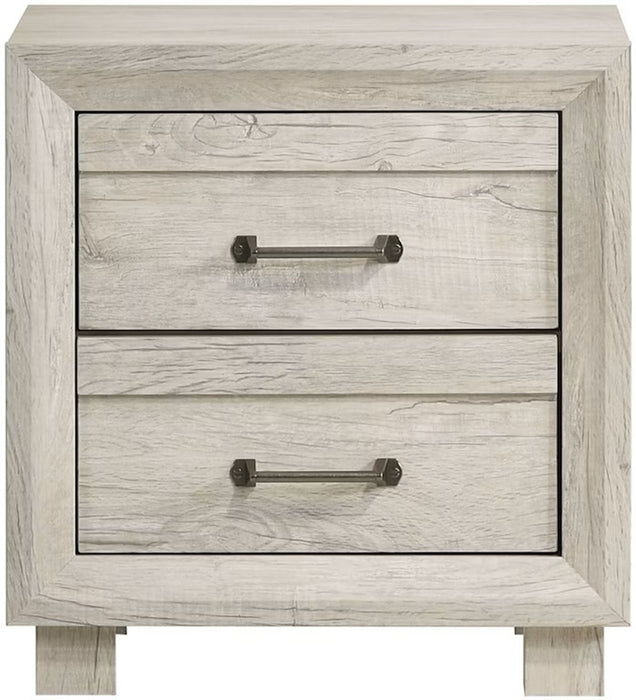 Elements International Fort Worth Nightstand in White image