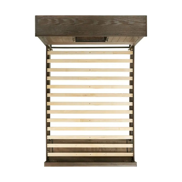 Elements International Scott Queen Platform Storage Bed in Dark