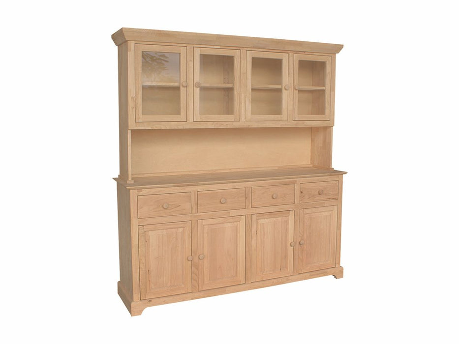 John Thomas Unfinished 4 Door Hutch (shown w/B-4) image