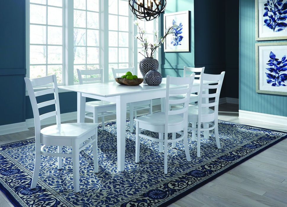 John Thomas Hampton Extension Table in Pure White