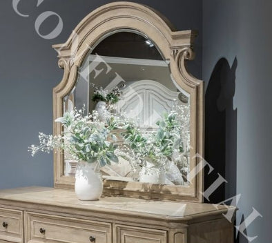 Liberty Furniture Magnolia Manor II Mirror in Weathered Bisque image