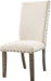 Elements International Jax Upholstered Side Chair (Set of 2) in Smokey Walnut image