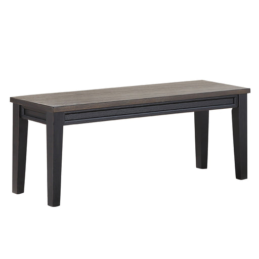 Steve Silver Raven Noir Bench in Two Tone Ebony and Driftwood - Furniture House (VA)
