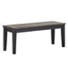 Steve Silver Raven Noir Bench in Two Tone Ebony and Driftwood - Furniture House (VA)