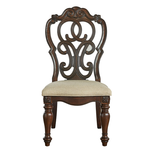 Steve Silver Royale Side Chair in Brown Pecan (Set of 2) - Furniture House (VA)