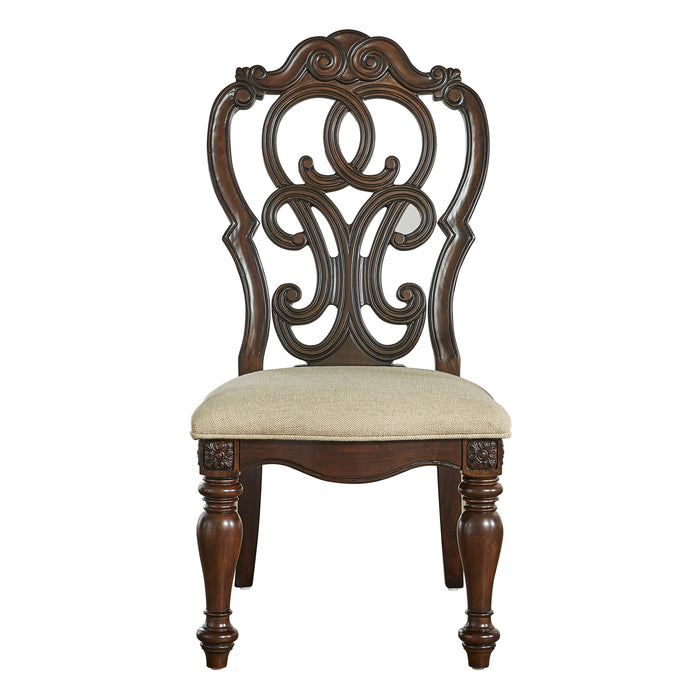 Steve Silver Royale Side Chair in Brown Pecan (Set of 2) - Furniture House (VA)
