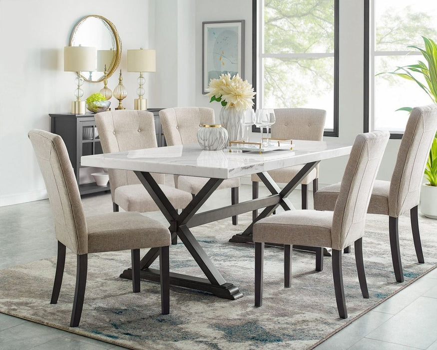 Elements International Lexi Dining Table in Espresso