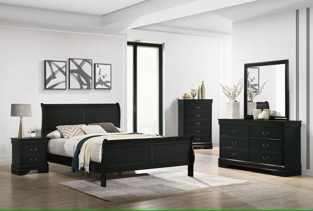 Elements International Louis Philippe Dresser in Black
