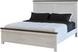 Elements International Madison King Panel Bed in White image